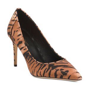 DEE OCLEPPO Santorini Pointed Toe Tiger Print Pumps